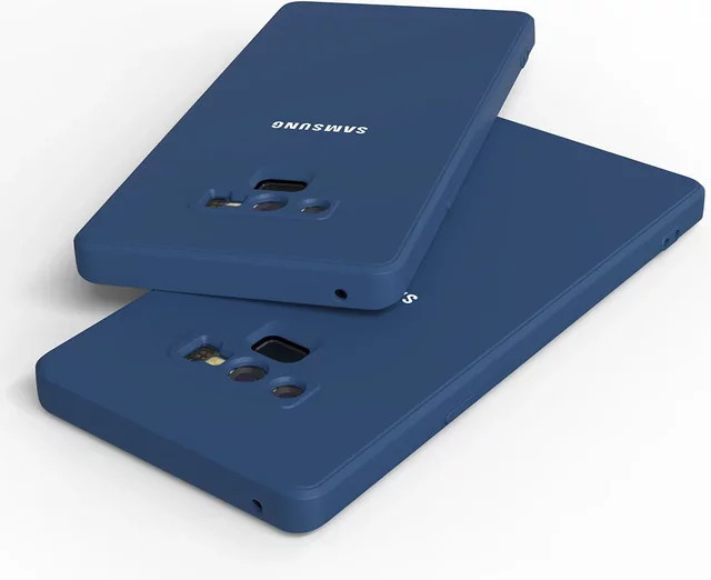 Samsung Galaxy Note 9 Silikon Hülle in Blau mit weichem TPU-Schutz - Bild 1