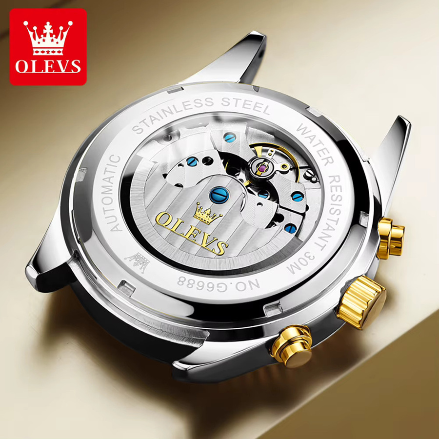 OLEVS Armbanduhr, Automatik, Edelstahl, Herren - Bild 2