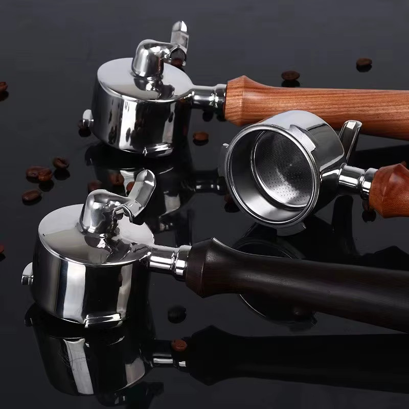 Delonghi Edelstahl-Siebträger mit 3 Ohren für Dedica EC680/685 Kaffeemaschinen, Silber, 51 mm - Bild 1