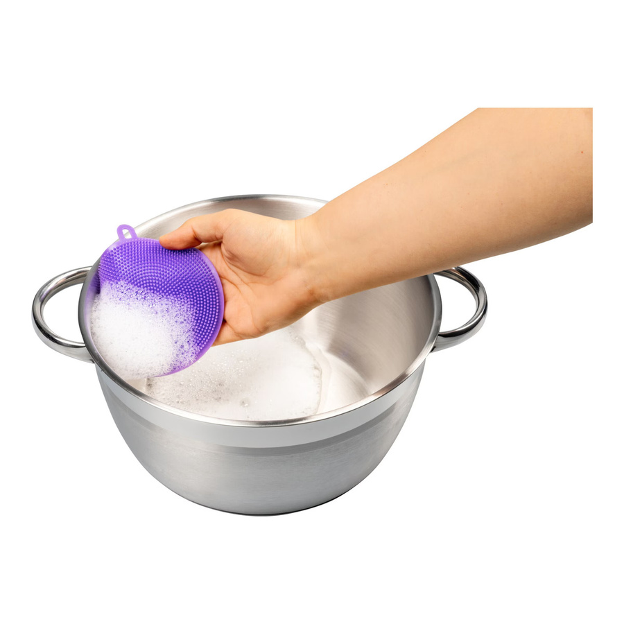 Genialo Silikon-Schwamm Scrubber, 2 Stück, Lila - Bild 2