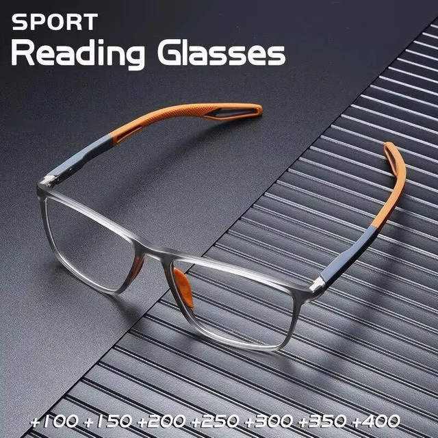 CLLOIO Lesebrille, Unisex, Vollrand, rechteckig, grau - Bild 1