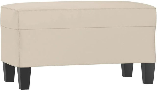 vidaXL Sitzbank in Beige aus Mikrofasergewebe, B/T/H: 70 x 35 x 41 cm - Bild 1