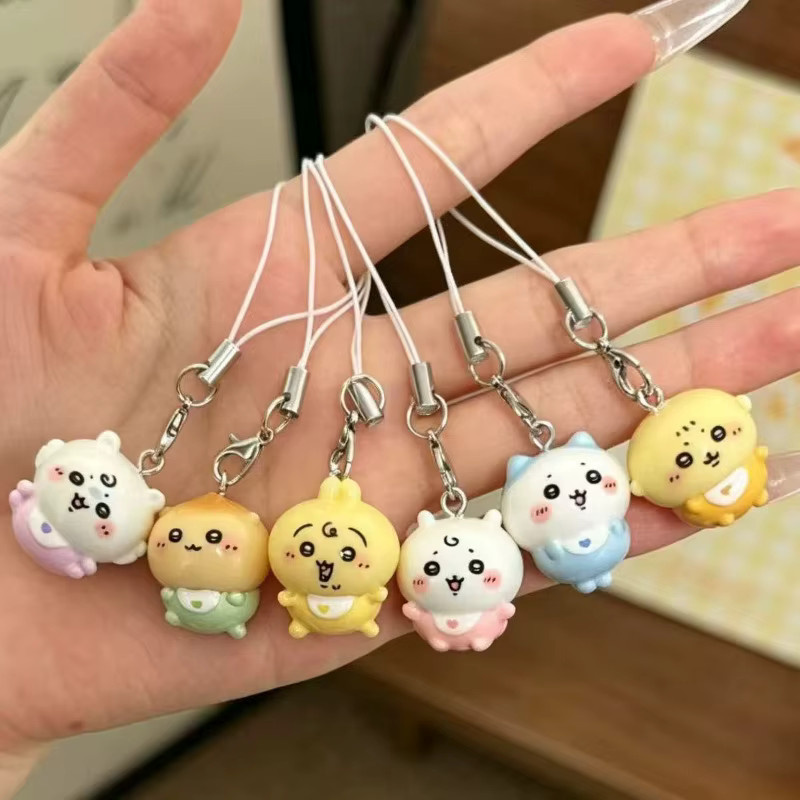 Bandai Mini-Anhänger Momonga Hachiware Usagi, Kunstharz, Unisex - Bild 3