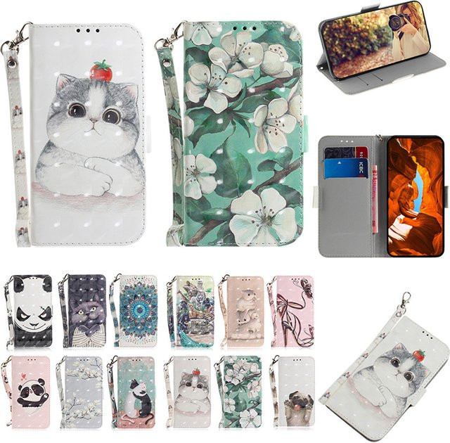 Stand Flip Wallet Case mit gemaltem Muster für Infinix Hot 40 50 Pro Plus 11S 20i 20S 30i 40i 50i in Multicolour - Bild 1