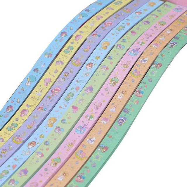 Yiran Furniture Origami Papierstreifen für DIY Glücksstern und Scrapbooking in Bunt - Bild 1