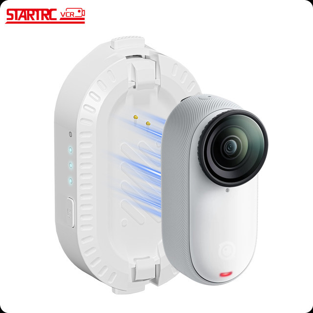 STARTRC VCR Powerbank-Akku 600mAh für Insta360 GO3 und GO 3S Kamera-Zubehör in Weiß - Bild 1