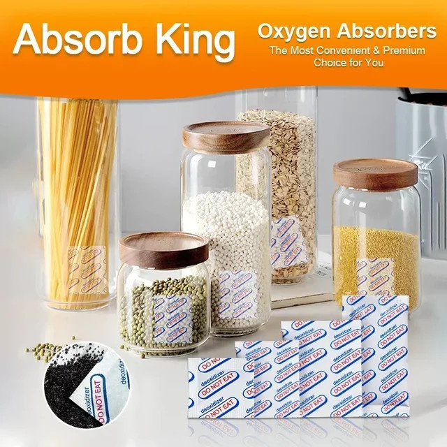 Absorb King Sauerstoff Absorber Feuchtigkeitsschutz für Lebensmittel und Trockenfutter, Weiß, 80 cc / 300 cc / 800 cc / 2000 cc - Bild 1