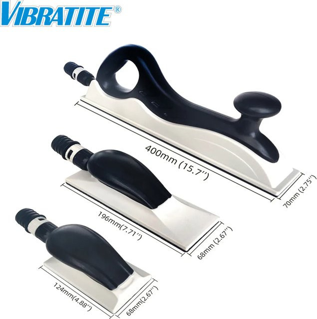 Vibratite Staubfreier Vakuum Schleifblock für Holz und Autoreparatur, Schleifschwamm Pad, Maße: Breite: 125 mm, Tiefe: 200 mm, Höhe: 40 mm - Bild 1