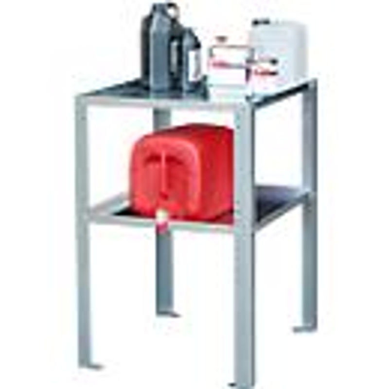 Bauer Gebinderegal für Auffangwannen mit 2 Lagerebenen, Farbe: Silber, B/T/H: 69,8 x 60 x 90 cm - Bild 2