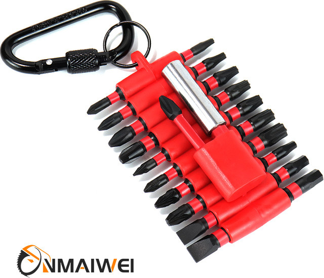 Onmaiwei 22-teiliges Schlagschrauber-Bit-Set aus S2-Stahl mit magnetischen Multi-Driver-Bits, Bithalter und Organizer-Hülse - Bild 1