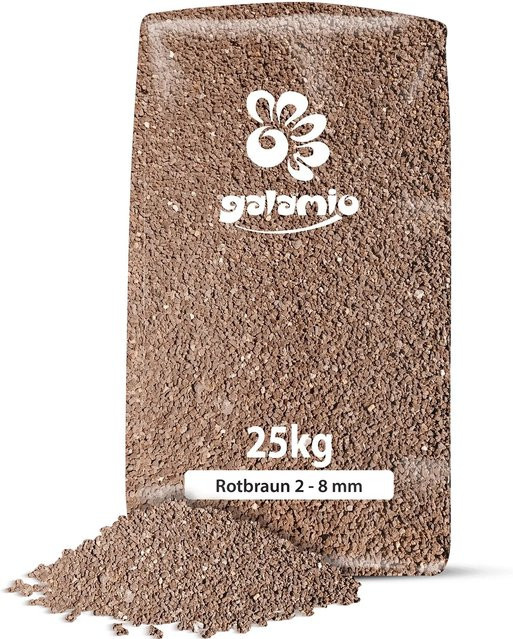 Galamio Lavamulch Dekor Lava in Rotbraun, Körnung 2 - 8 mm, 25 kg - Bild 1