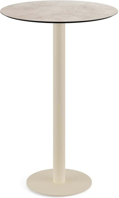 Feros Urban Stehtisch mit HPL-Platte in Sand, rund, Höhe: 109,2 cm, Durchmesser: 70 cm - Bild 1