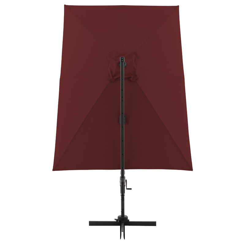 Doppler Ampelschirm Active Pendel Green Edition in Rot mit Aluminiumgestell und Schutzhülle, B/T: 310 x 250 cm - Bild 2