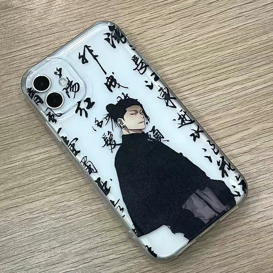 Japanische Anime Handyhülle Geto Suguru transparente weiche Schutzhülle für iPhone Modelle - Bild 2