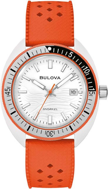 Bulova Herrenuhr Snorkel, Quarz, Keramik, Silikon, 41 mm, 10 ATM - Bild 1