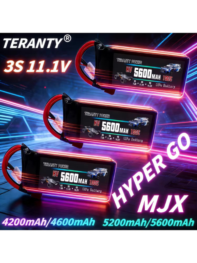TERANTY 3S 5600mAh Lipo-Akku 11,4V 100C mit T-Stecker, 1/2/4 Stück - Bild 4