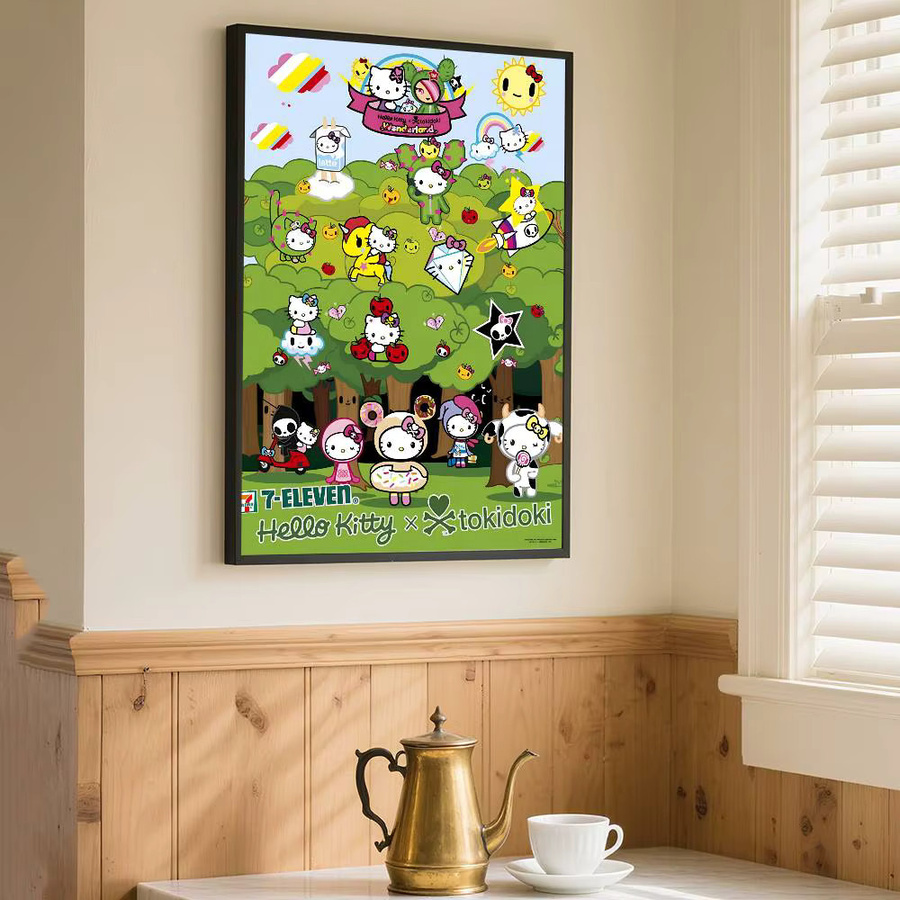 Kayou Tokidoki Poster Kunstdruck im Anime-Stil mit Tiermotiven, mehrfarbig, Papier - Bild 6