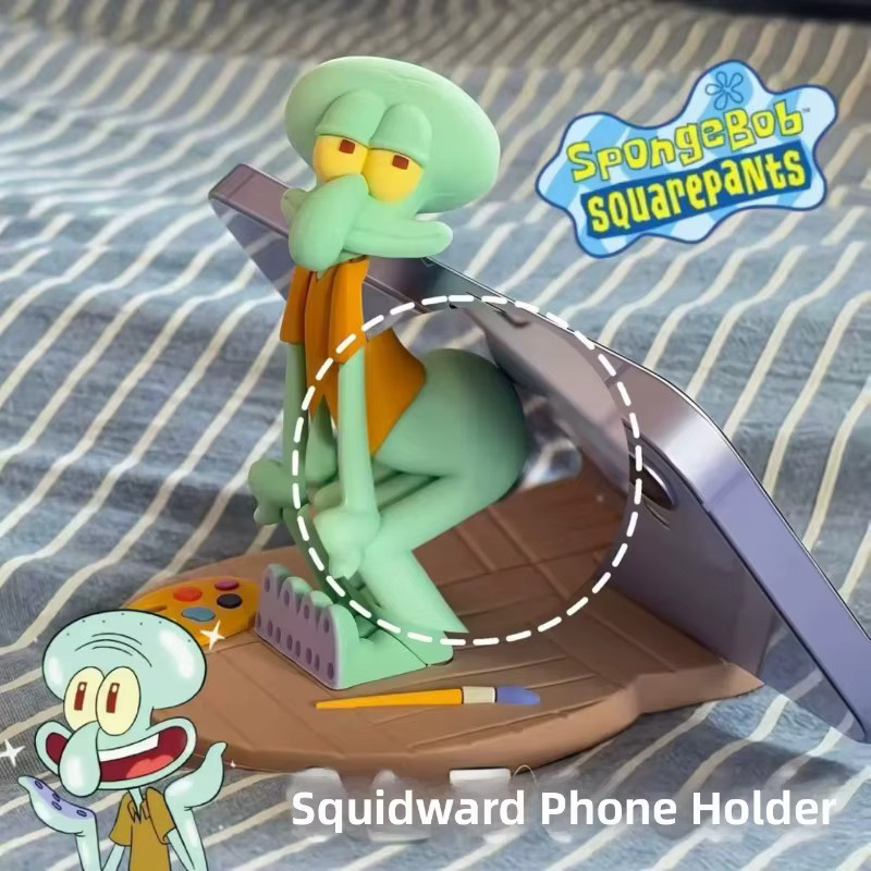KKV SpongeBob Thaddäus Magnetischer Handyhalter, Zahnbürstenständer, Cartoon-Deko-Accessoires - Bild 4
