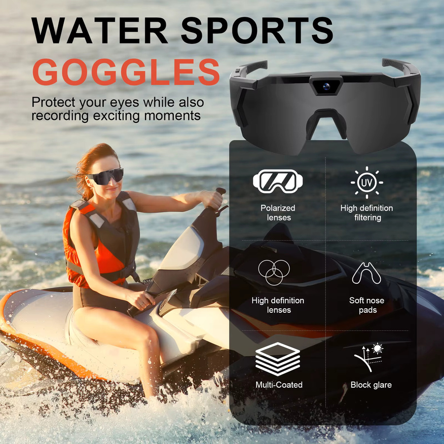 DIXSG HD Smart Video Brille mit Action Kamera und Wifi in Blau - Bild 6