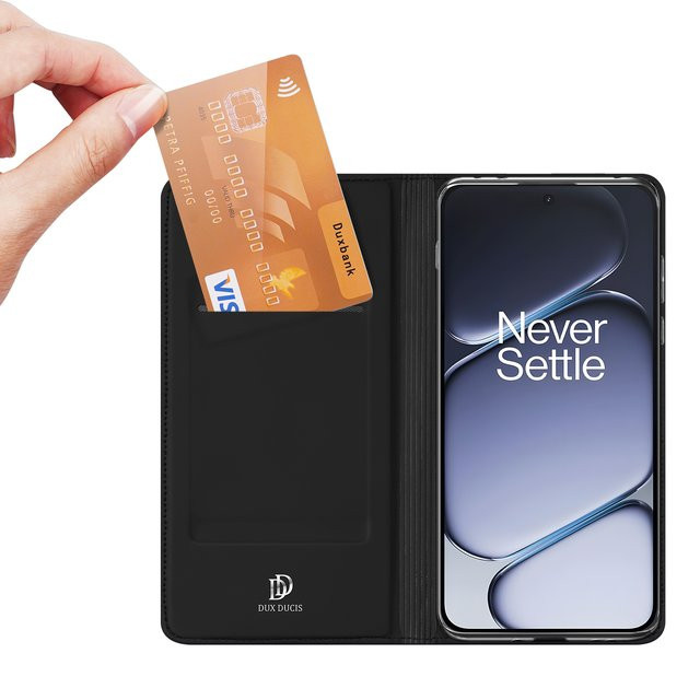 DUX DUCIS PU-Leder Flip Case mit Kartenfach für OnePlus 15R ACE 6T Nord CE5 CE4 ACE 5 Ultra 5 Racing 13T 13s in Schwarz oder Blau - Bild 1