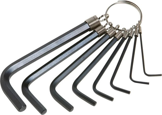 LUX-TOOLS Stiftschlüssel Satz 8-teilig Classic aus Chrom-Vanadium in Schwarz - Bild 1