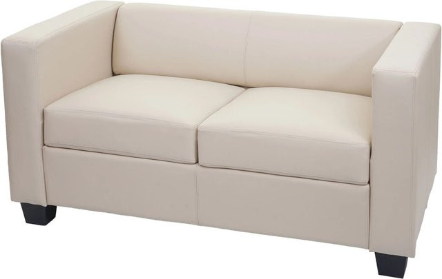 MCW 2er Sofa Lille aus Kunstleder in Beige - Bild 2