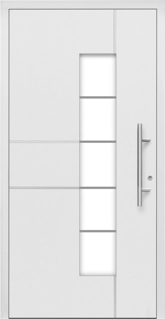 Splendoor Moderno M360/B Aluminium-Haustür mit Glaseinsatz, Weiß, Anschlag Rechts, B: 110 cm, H: 210 cm - Bild 1