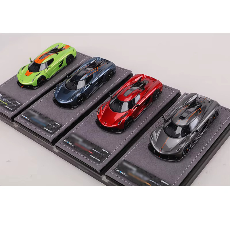 Bburago GRN 1:64 Resin-Modellauto, Grau, Blau - Bild 4