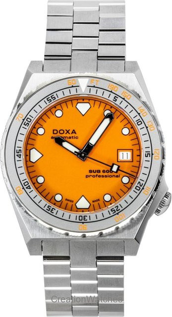 Doxa SUB 600T Professional Taucheruhr, Automatik, Edelstahl, Orange, Herren - Bild 1