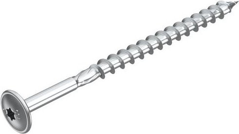 OBO Bettermann HT 6x100 TD Tellerschrauben, Sechsrund, selbstbohrend, Stahl verzinkt, Farbe: Silber, 100 Stück - Bild 1