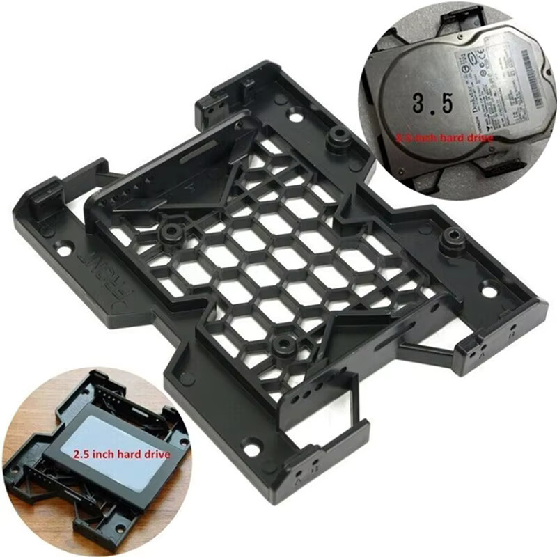 SD&HI HDD und SSD Adapter für 5,25 Zoll auf 3,5 Zoll und 2,5 Zoll Montage, Schwarz - Bild 2