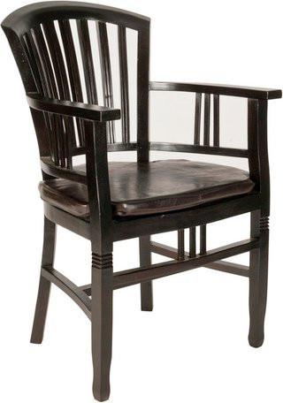 SIT Armlehnstuhl SAMBA in Schwarz aus Holz, B/H/T: 55 x 95 x 55 cm - Bild 2