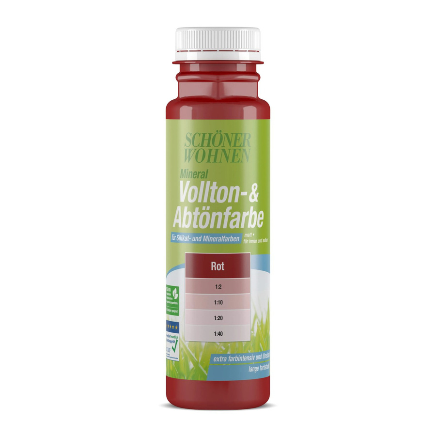 Schöner Wohnen Mineral Vollton- und Abtönfarbe Rot matt 250 ml - Bild 2