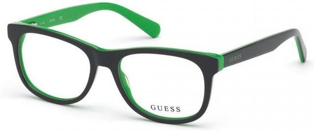 Guess GU9195 Korrektionsbrille, Unisex, Vollrand, Square, Kunststoff, black, grey, green - Bild 1