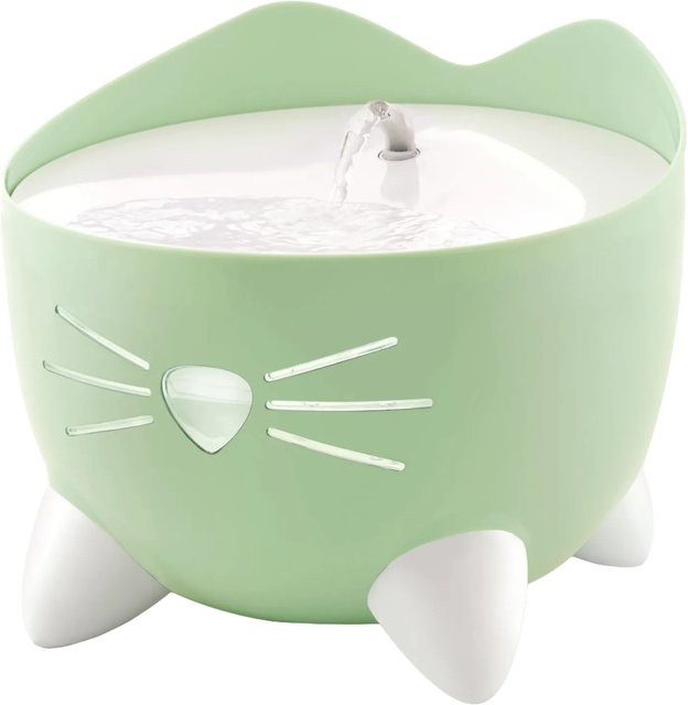 Catit Trinkbrunnen Pixi in Mintgrün mit 2,5 Litern Fassungsvermögen, Durchmesser: 20,5 cm, Höhe: 17 cm - Bild 1