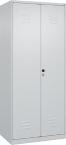 C+P Wäsche-Spind Classic PLUS in Grau mit 2 Abteilen, 4 Fachböden und Sicherheits-Drehriegel, H x B x T: 185 x 80 x 50 cm - Bild 1