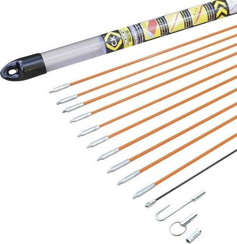 C.K Kabel-Einziehstangensatz Mighty-Rod T5410, 14-teilig, orange, Kunststoff - Bild 1