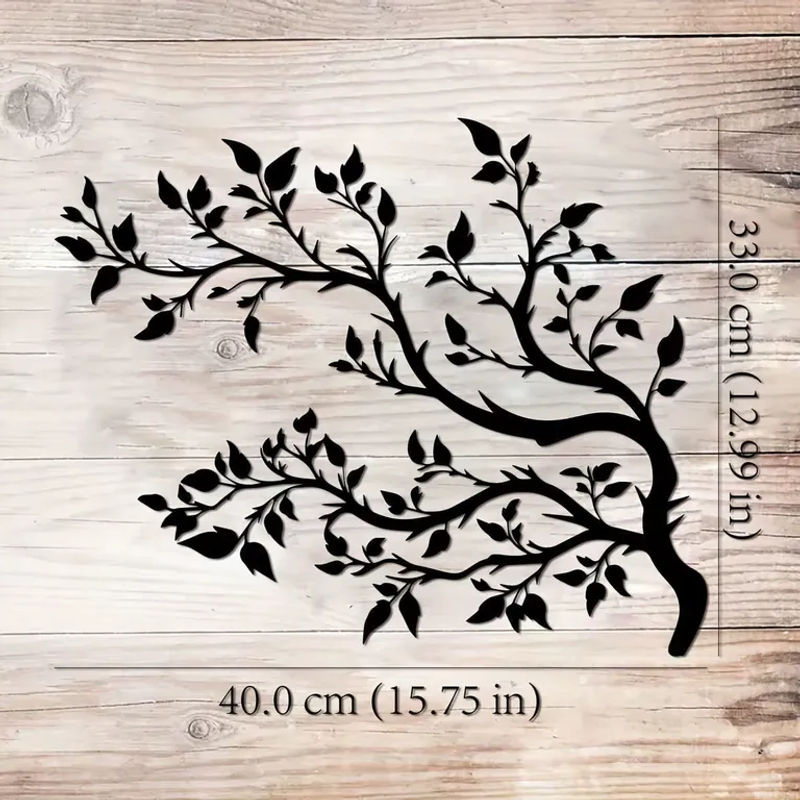 CIFBUY Metall-Baum-Wandkunst Hängeskulptur in Schwarz, B: 40 cm, H: 32,99 cm - Bild 2