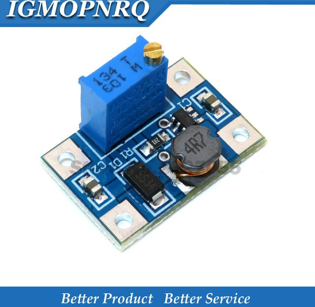 10er Set SX1308 DC-DC Step-UP Boost Converter Modul, einstellbare Spannungsregler, Blau - Bild 1