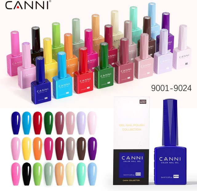 CANNI Gel-Nagellack, 9 ml, glänzend, Soak Off UV-LED - Bild 1