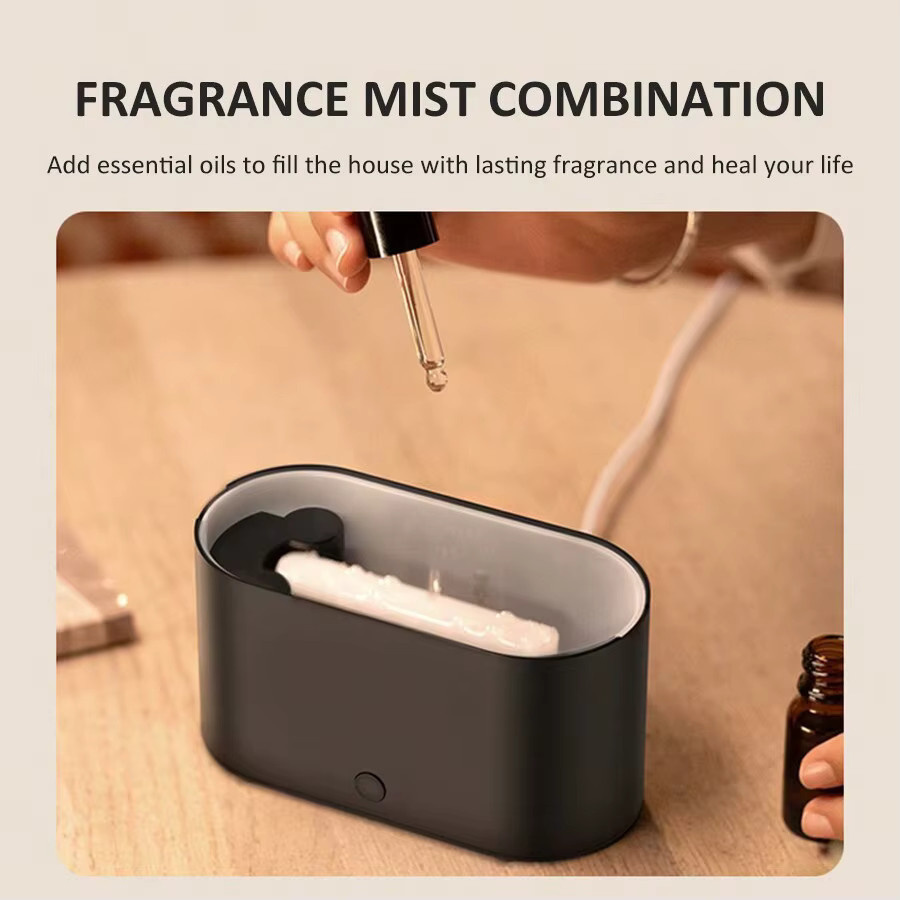 HAOYUNMA Mini-Aroma-Diffusor mit bunten Lichtern, USB-betriebener Luftbefeuchter für ätherische Öle in Weiß und Multicolour - Bild 5