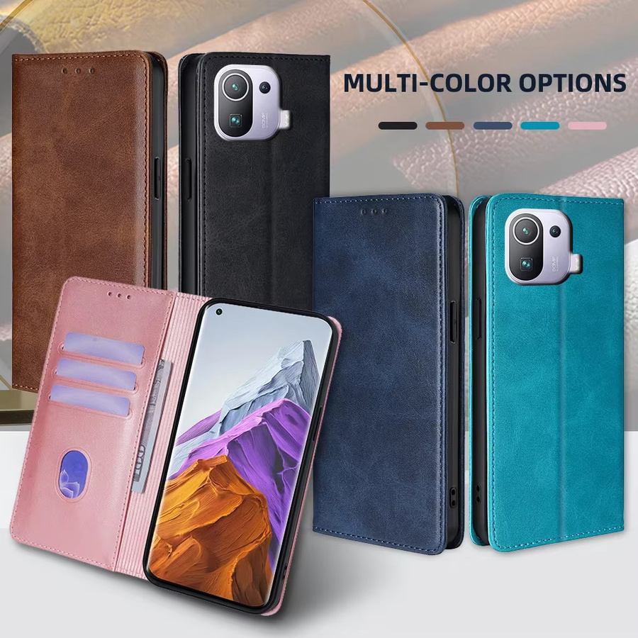 Xiaomi Redmi A1 A2 A1 Plus A2 Plus Leder-Brieftaschen-Buchhülle mit Magnetverschluss und Kartenfächern - Bild 5