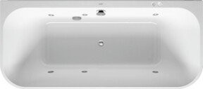Duravit Whirlwanne Happy D.2 in Weiß mit Jet-System, D-Form, B/T: 180 x 80 cm - Bild 1