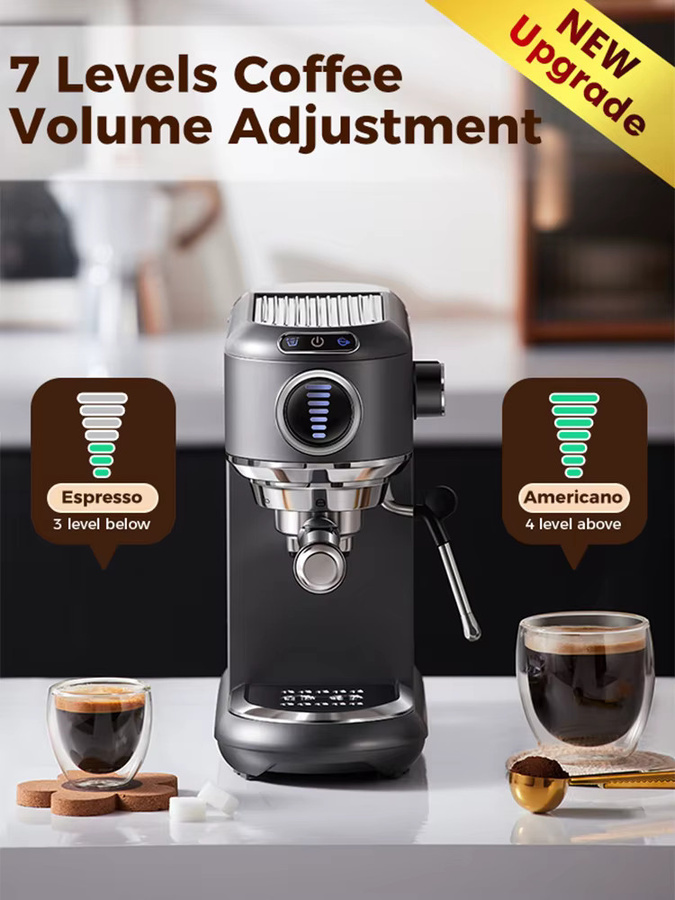 Cafelffe 4-in-1 Kaffeemaschine für Dolce Gusto, Nespresso Kapseln, ESE-Pods und gemahlenes Kaffeepulver mit 19 Bar Druck für heißen und kalten Kaffee - Bild 3