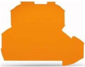 WAGO Abschluss- und Zwischenplatte 2002-2292 in Orange, 0,8 mm dick - Bild 1