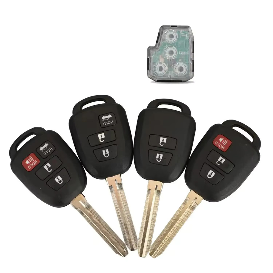 Jingyuqin FCC GQ4-52T Keyless Fernbedienung Auto Schlüssel für Toyota RAV4 Highlander Sequoia Tundra Tacoma 2013-2018 mit H Chip 314MHz - Bild 2