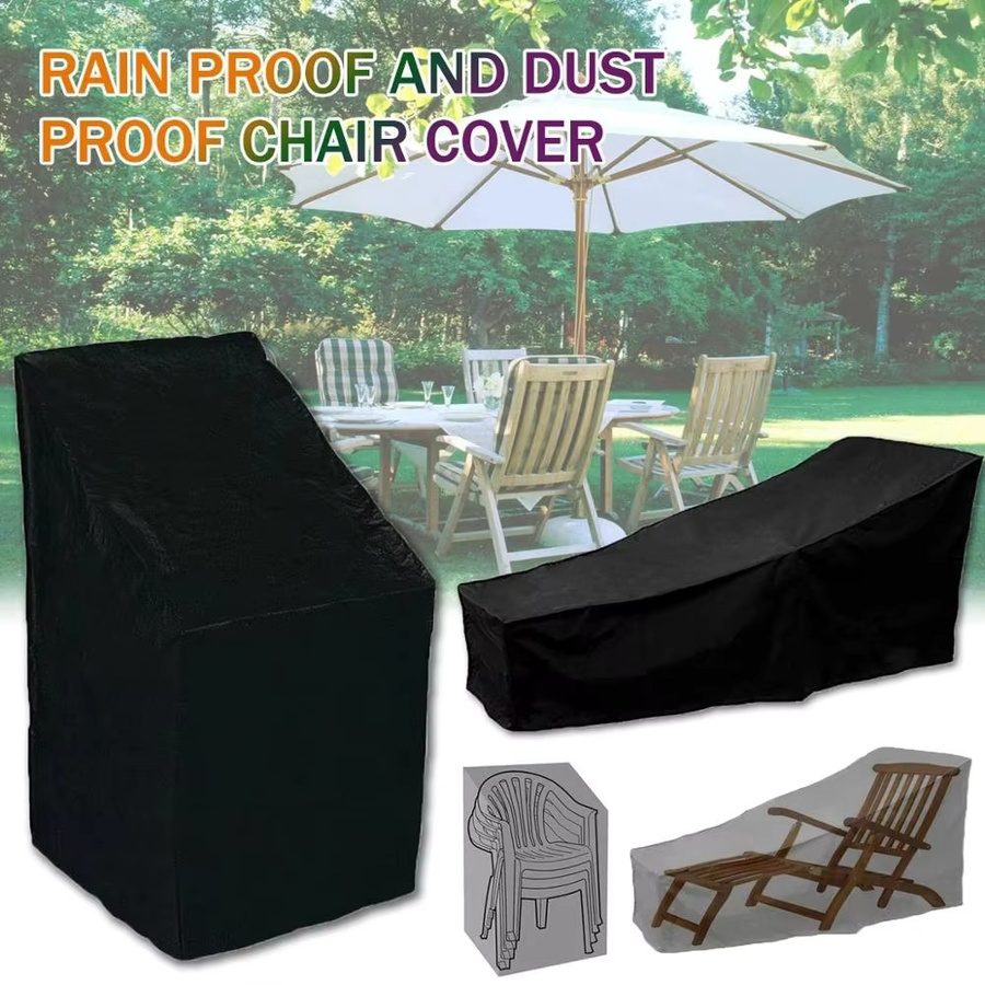 MY·BAKERMAN Wasserdichte Outdoor-Abdeckung für Gartenmöbel und Sofas aus Polyester, Schwarz - Bild 2