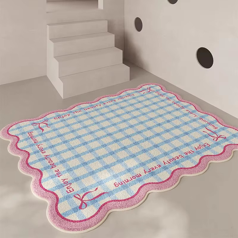 VIKAMA Wohnzimmer Teppich in Creme für Kinderzimmer und Dekoration - Bild 1
