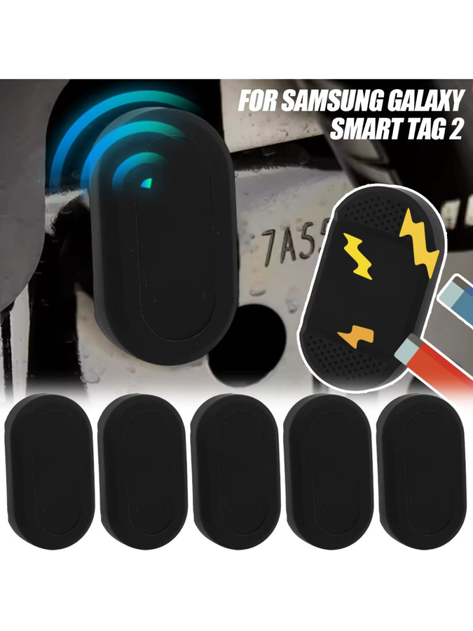 Samsung SmartTag 2 Silikon-Schutzhülle mit magnetischer Halterung in Schwarz - Bild 6