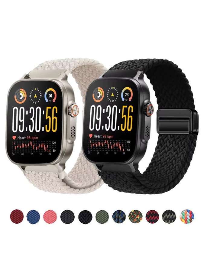 Realme Watch Sport geflochtenes Magnetarmband, Textil, 18 mm/22 mm - Bild 5